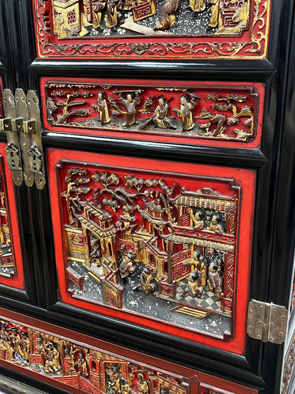 Vintage Ornate China Cabinet - Scene 2