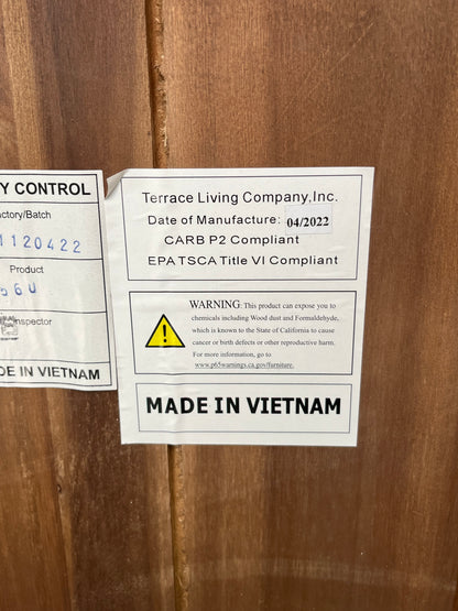 Rustic Style Wooden Dining Set With 6 Chairs