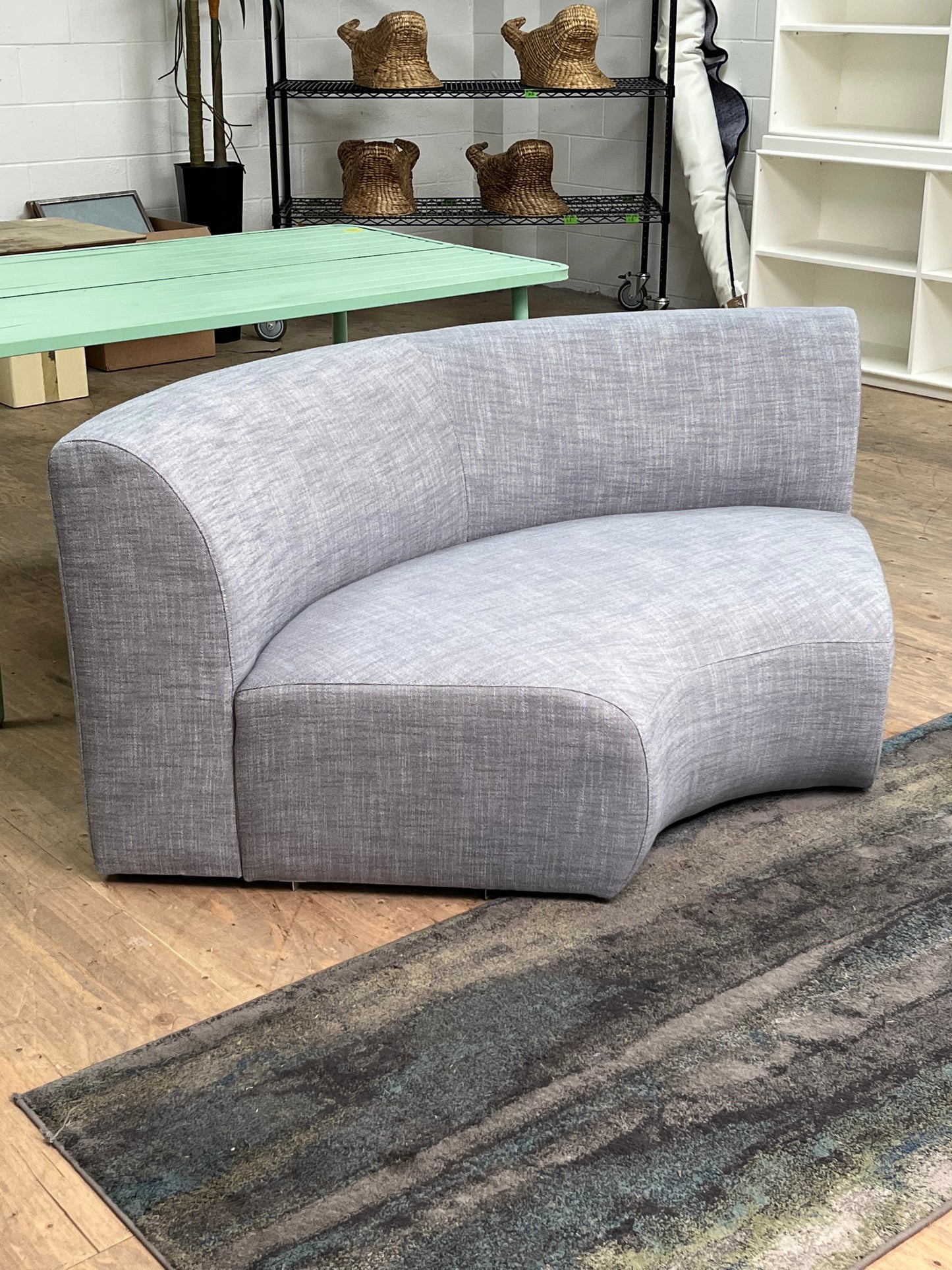 Modern Rounded Loveseat