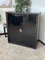 Modern Black Lacquer Chest of Drawers