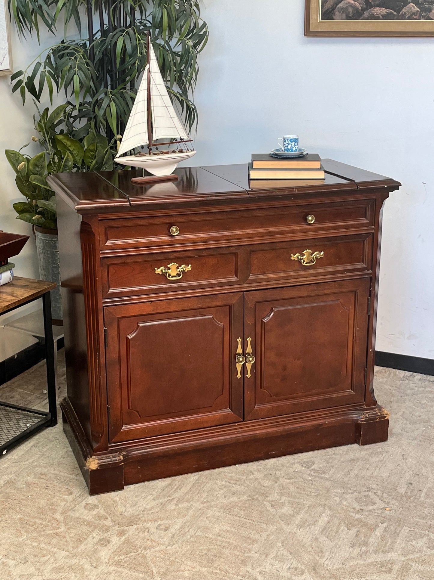 Bassett Furniture Wooden Buffet Cabinet