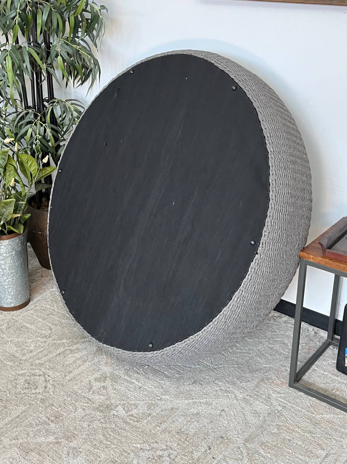 Modern Style Heavy Woven Outdoor Table