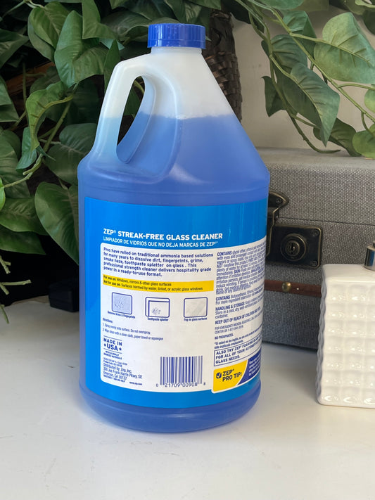 Zep Streak-Free Glass Cleaner 1 Gallon