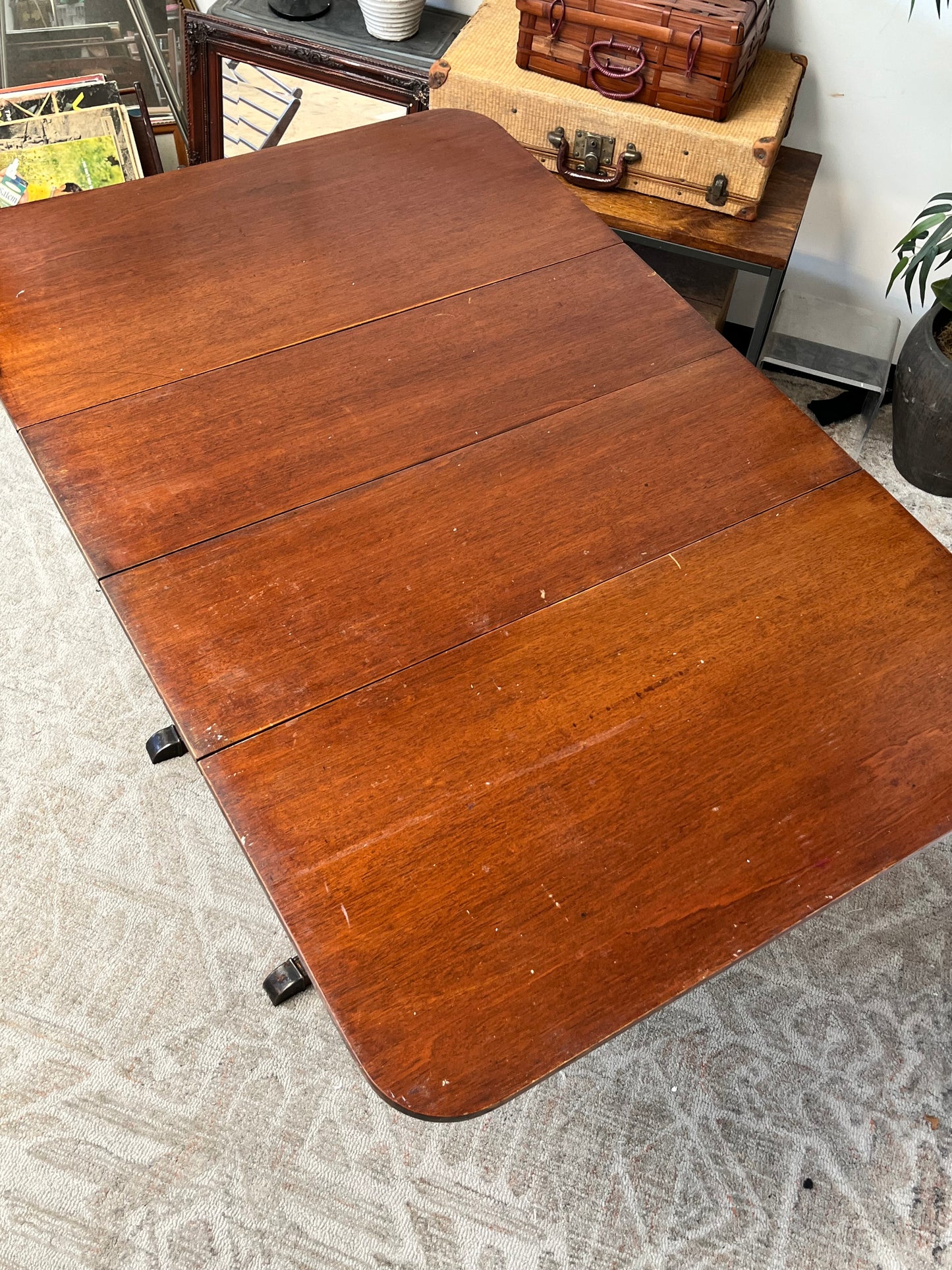 Antique Drop-Leaf Dining Table