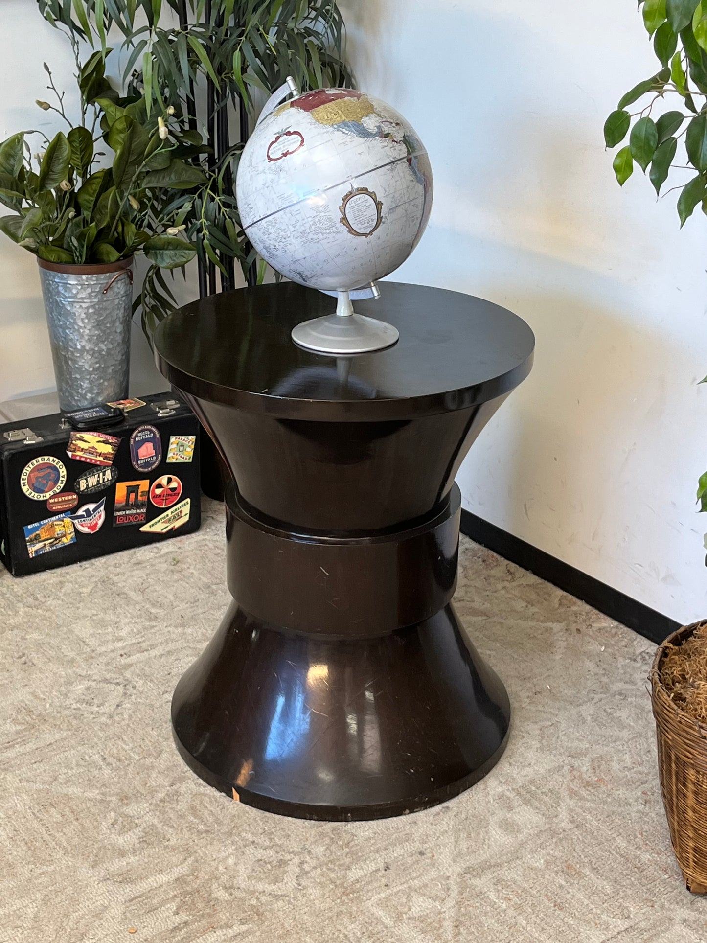 Modern Hourglass End Table