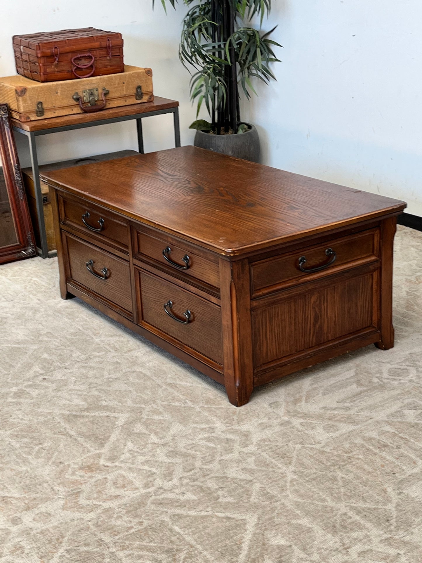 Rising Coffee Table w/ Storage