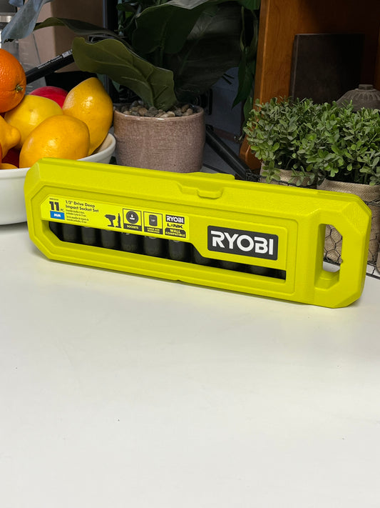 RYOBI 11-Piece Deep Impact Socket Set 1/2 in Metric Universal Hand Tool