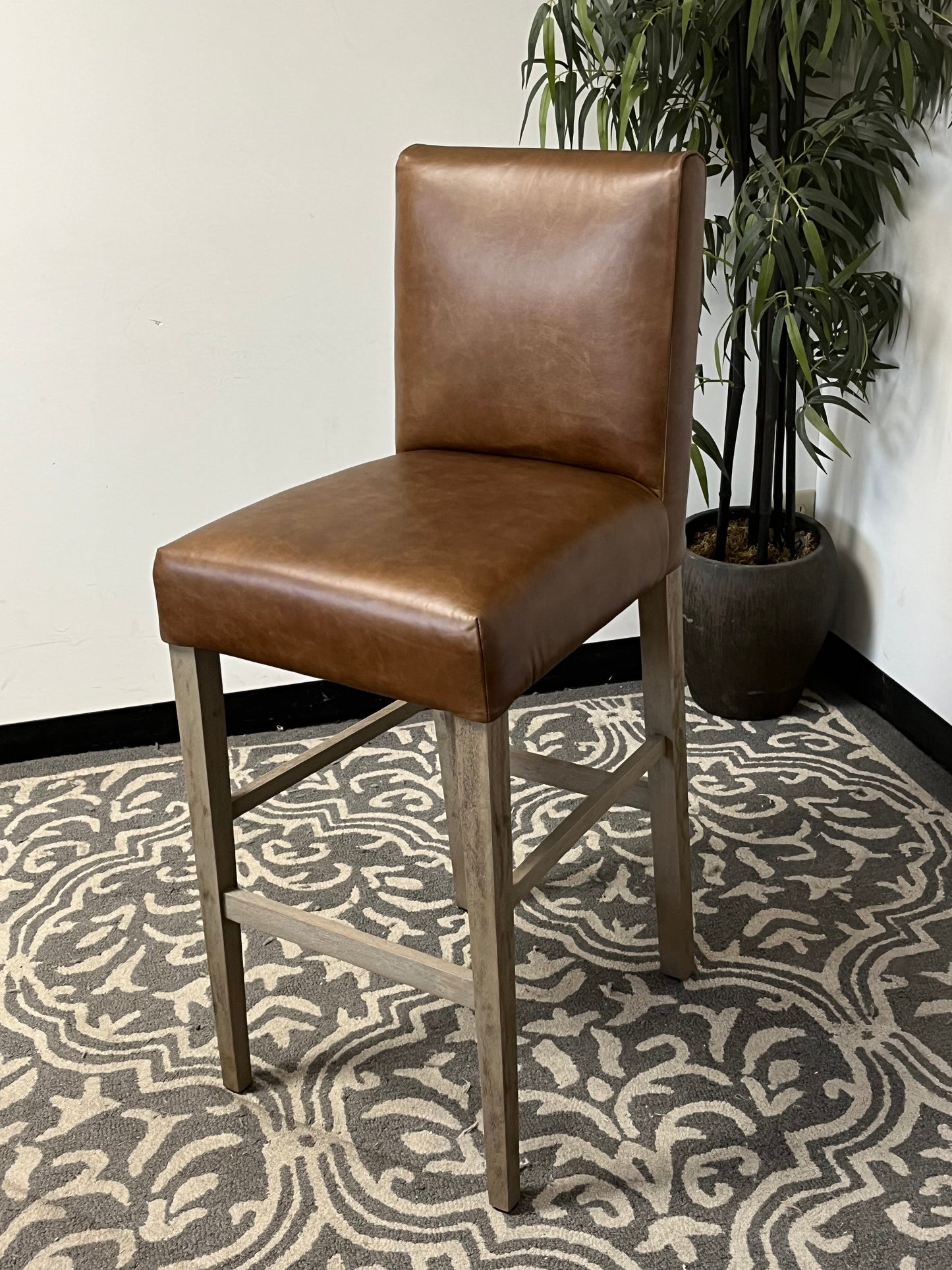 Modern Style Leather Counter Stool