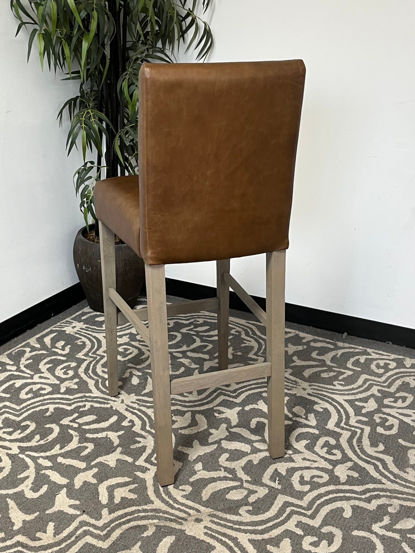 Modern Style Leather Counter Stool