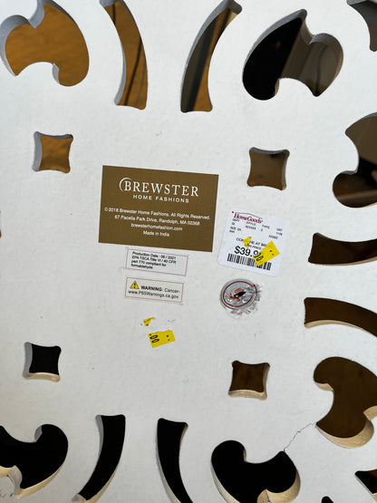 White-Wash Oval Panel
