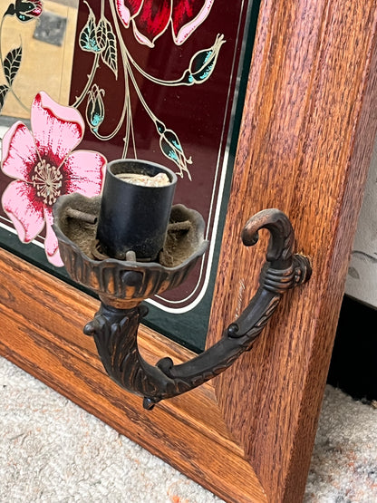 Hensley Co. Floral Hanging Mirror