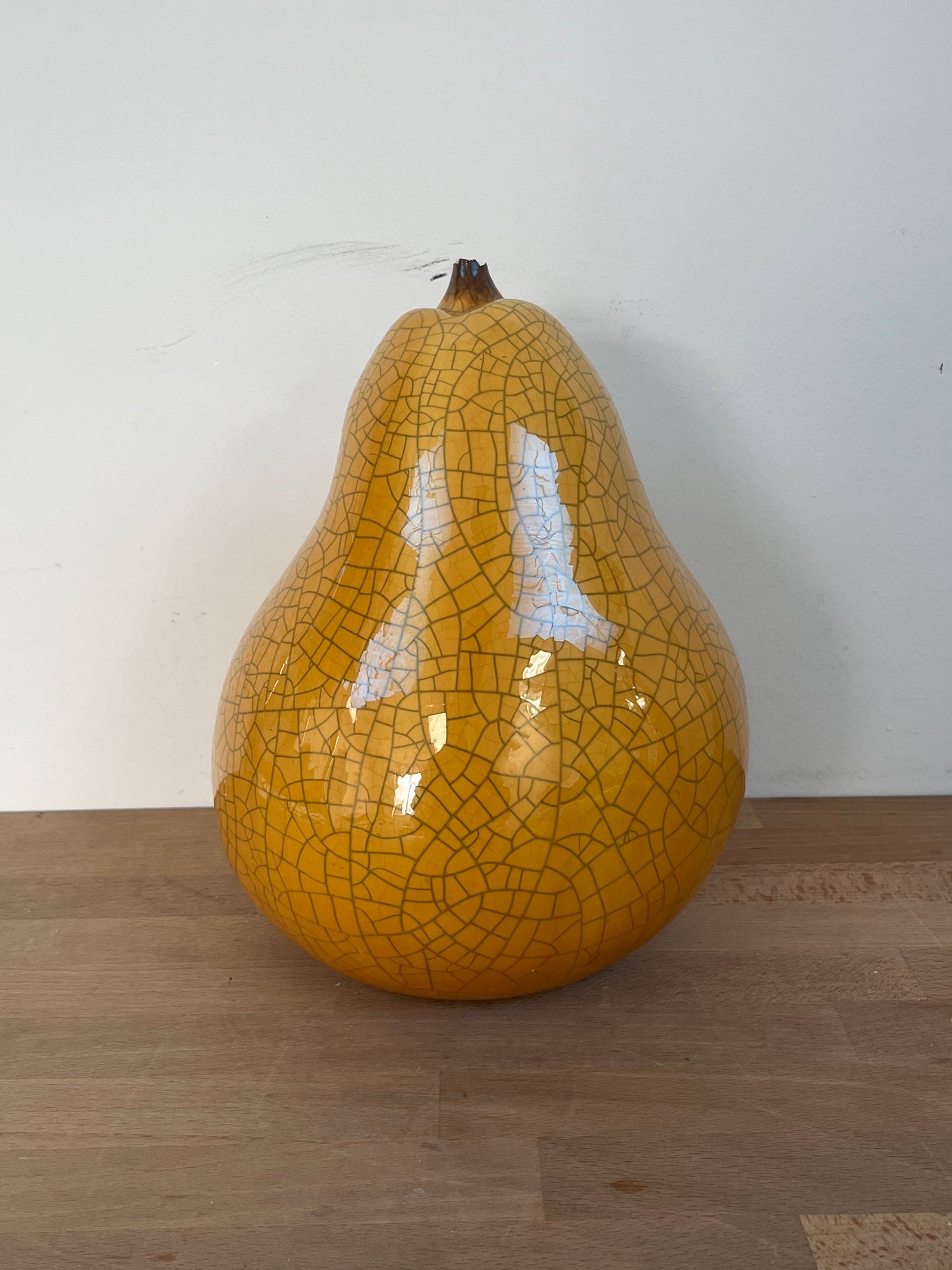 Large Vintage Ceramic Decorative Pear