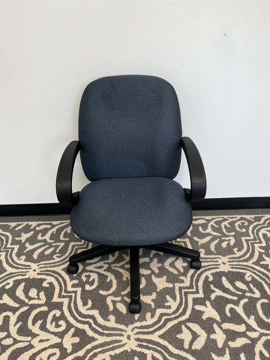 Blue Office Chair with Arm Rest