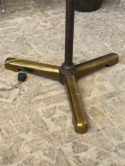 Leviton Mid Century Brass Dome Floor Lamp