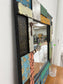 Metal Mosaic Framed Mirror