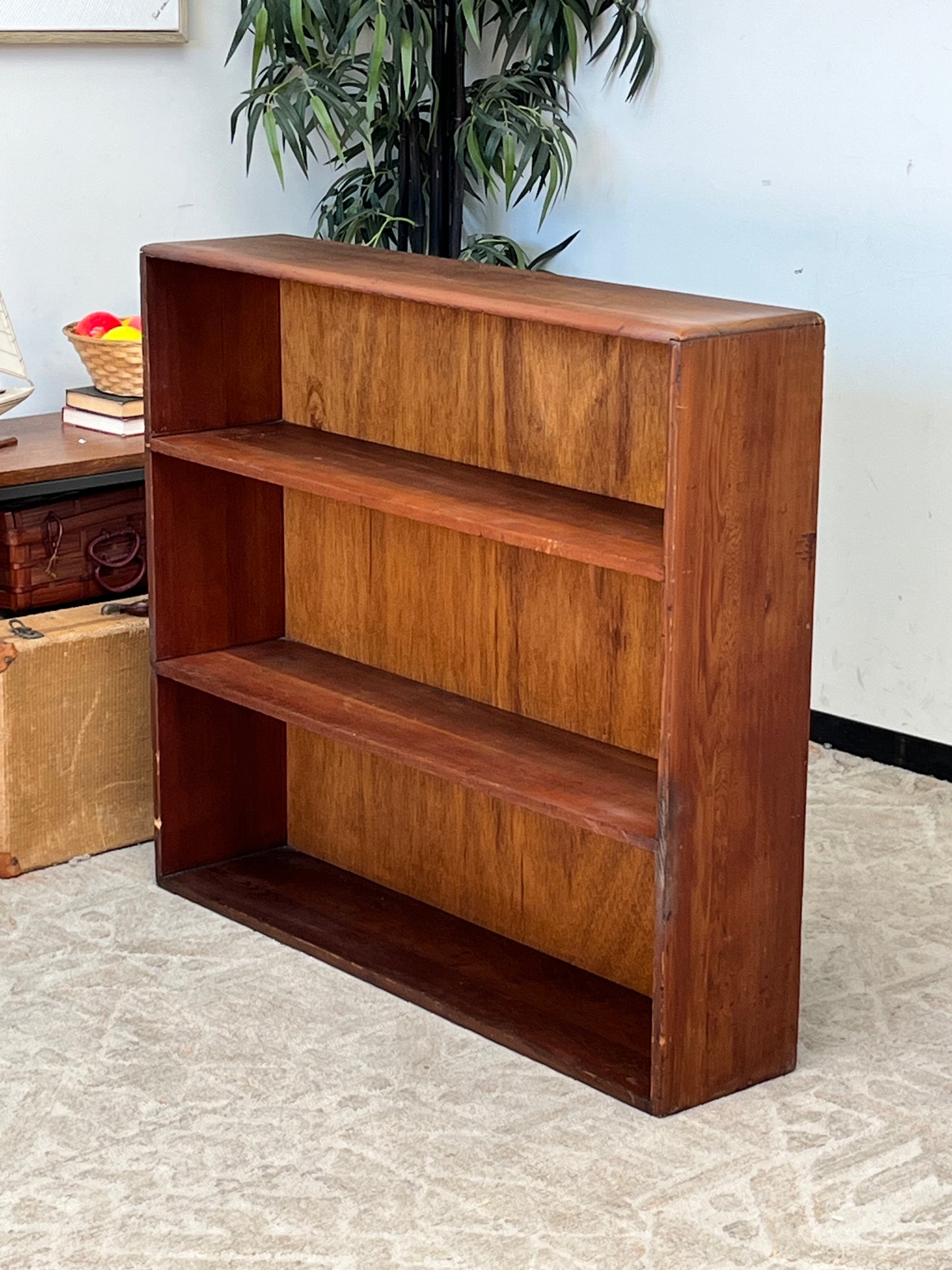 Traditional Style Brown Bookcase