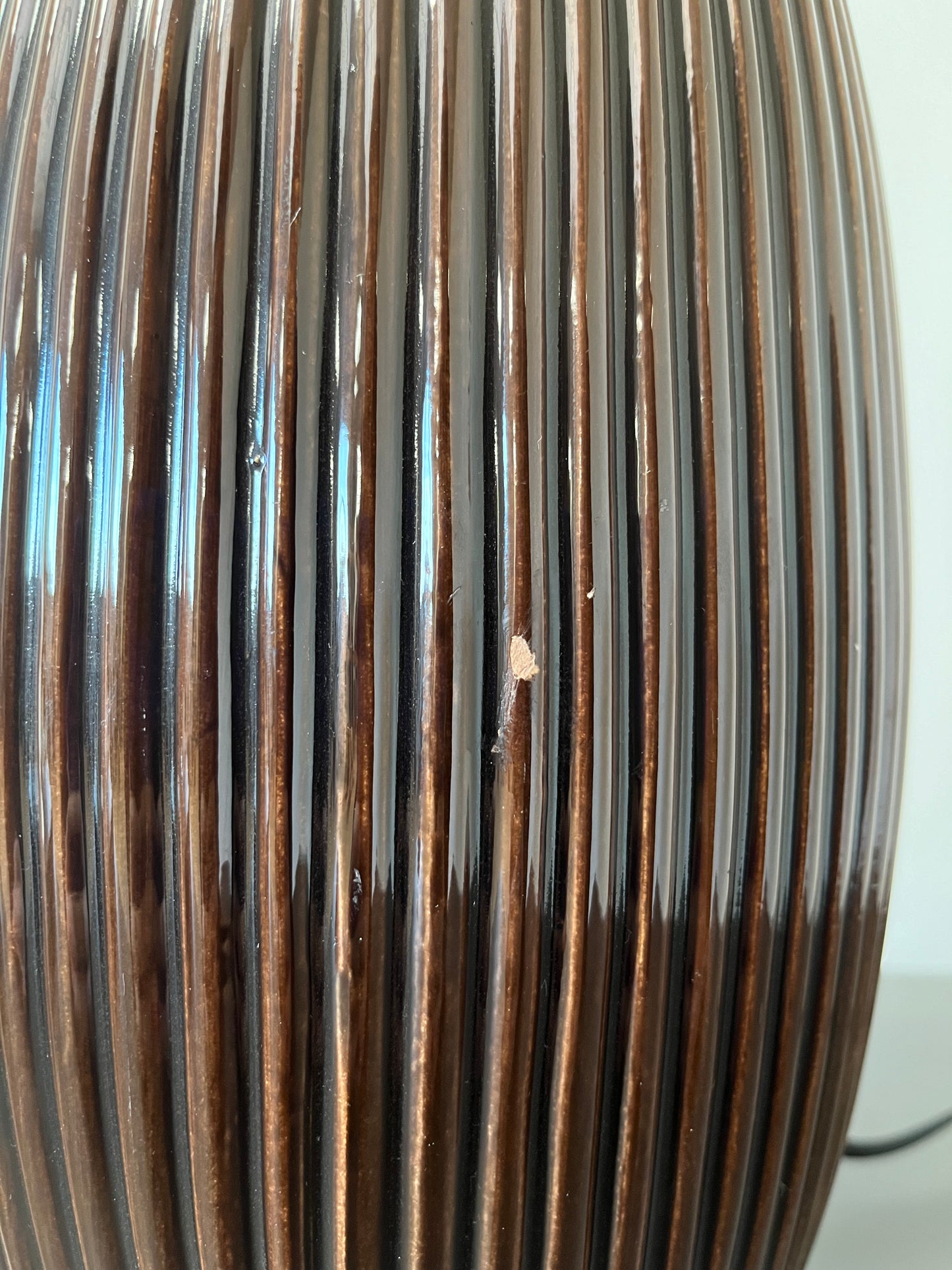 Brown Glazed Table Lamp Base