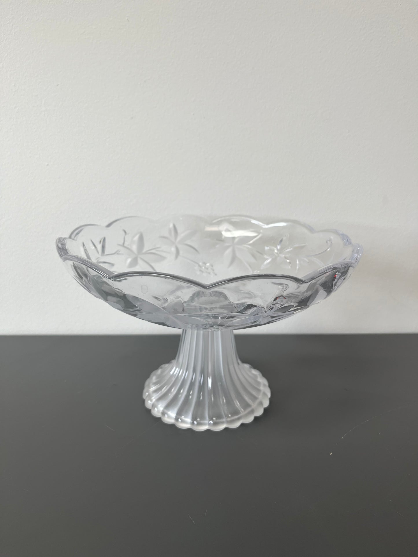 Vintage Pedestal Crystal Bowl