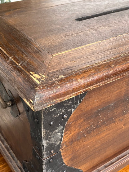 Asian Style Wooden Chest - Damaged