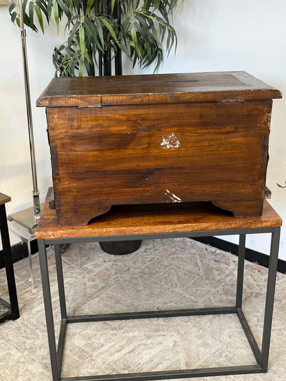 Asian Style Wooden Chest - Damaged