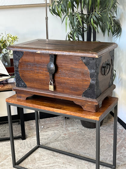Asian Style Wooden Chest - Damaged