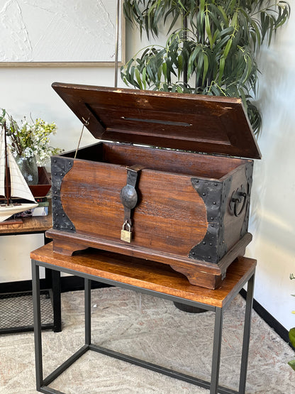 Asian Style Wooden Chest - Damaged