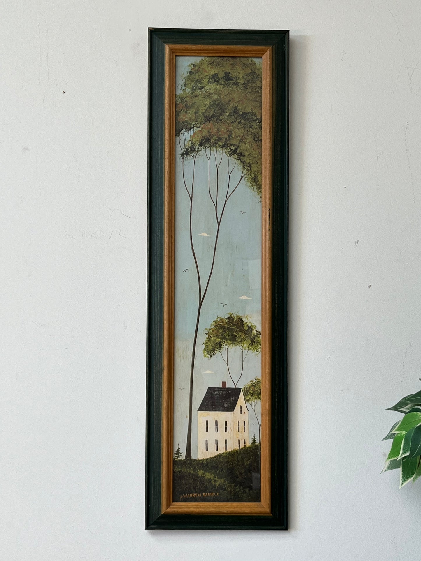 Warren Kimble "House In Hills" Framed Print