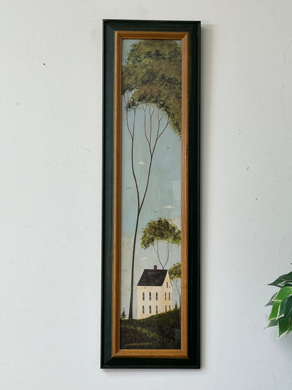 Warren Kimble "House In Hills" Framed Print