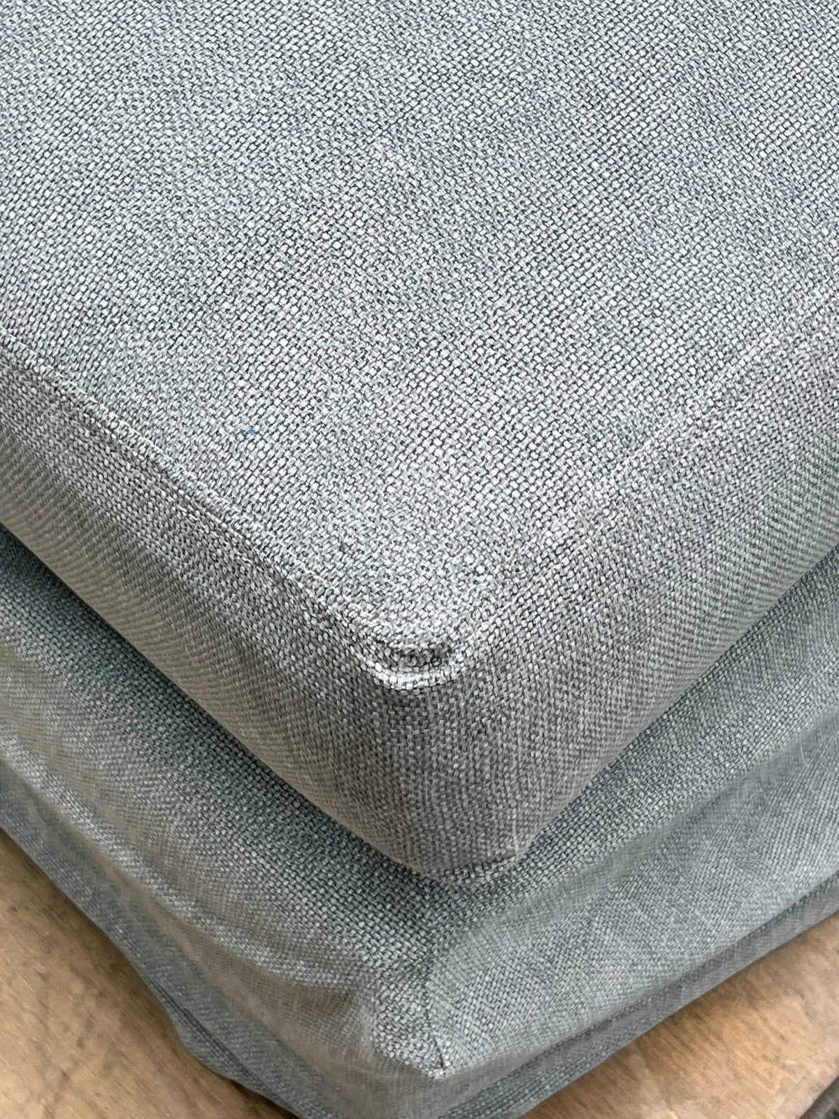 Slipcovered 71" Light Blue Sofa