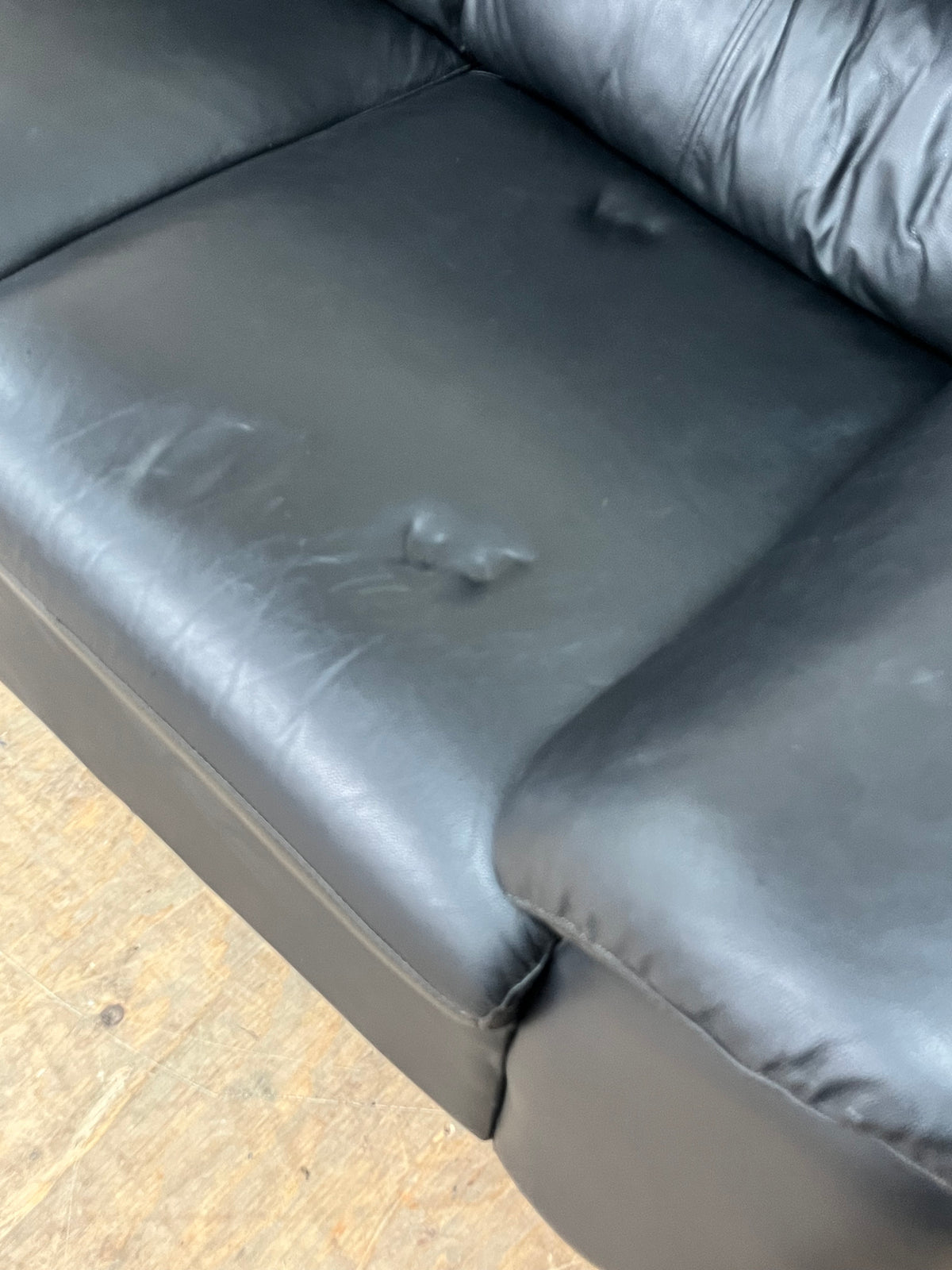Faux Leather Loveseat