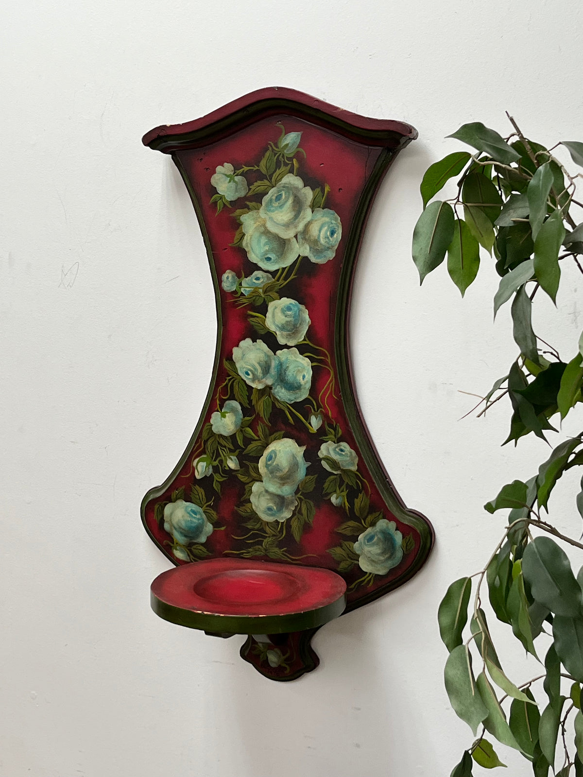 Vintage Style Wooden Sconce