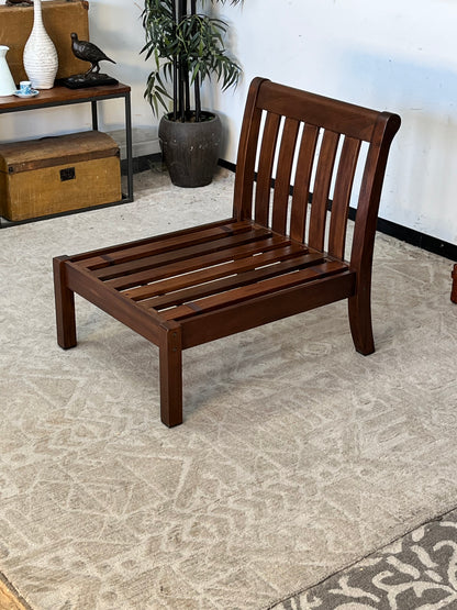Outdoor Wooden Chair - Missing Cushion