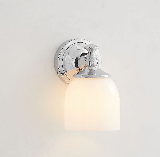 Sconce with Chrome Finish