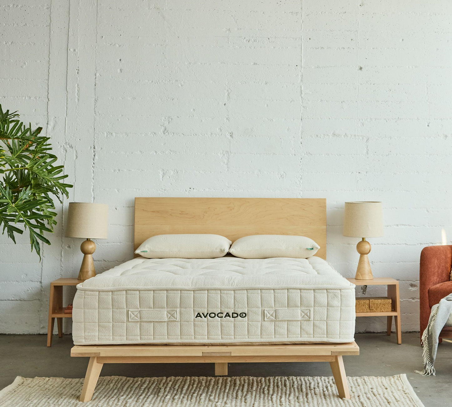 Avocado Green Box Top Queen Mattress