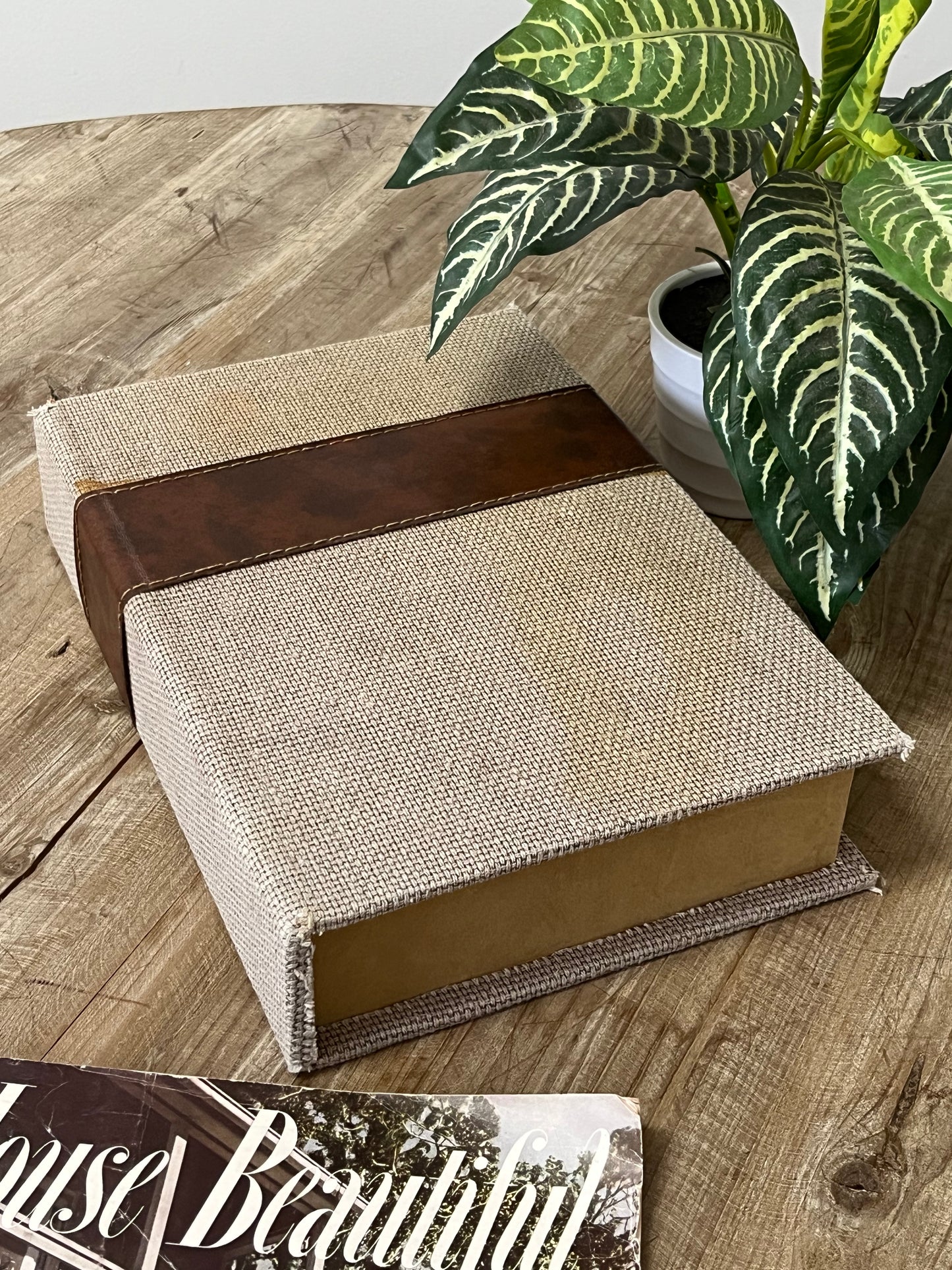 Beige Decorative Book Box