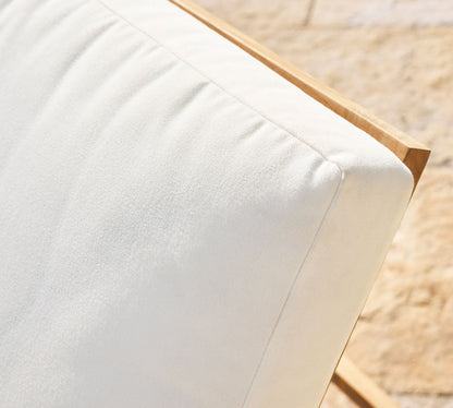 Outdoor Wooden Chaise Lounge Missing Cushion