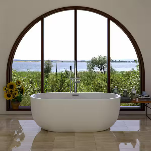 Barclay's Penney 61" Acrylic Freestanding Tub with Integral Drain