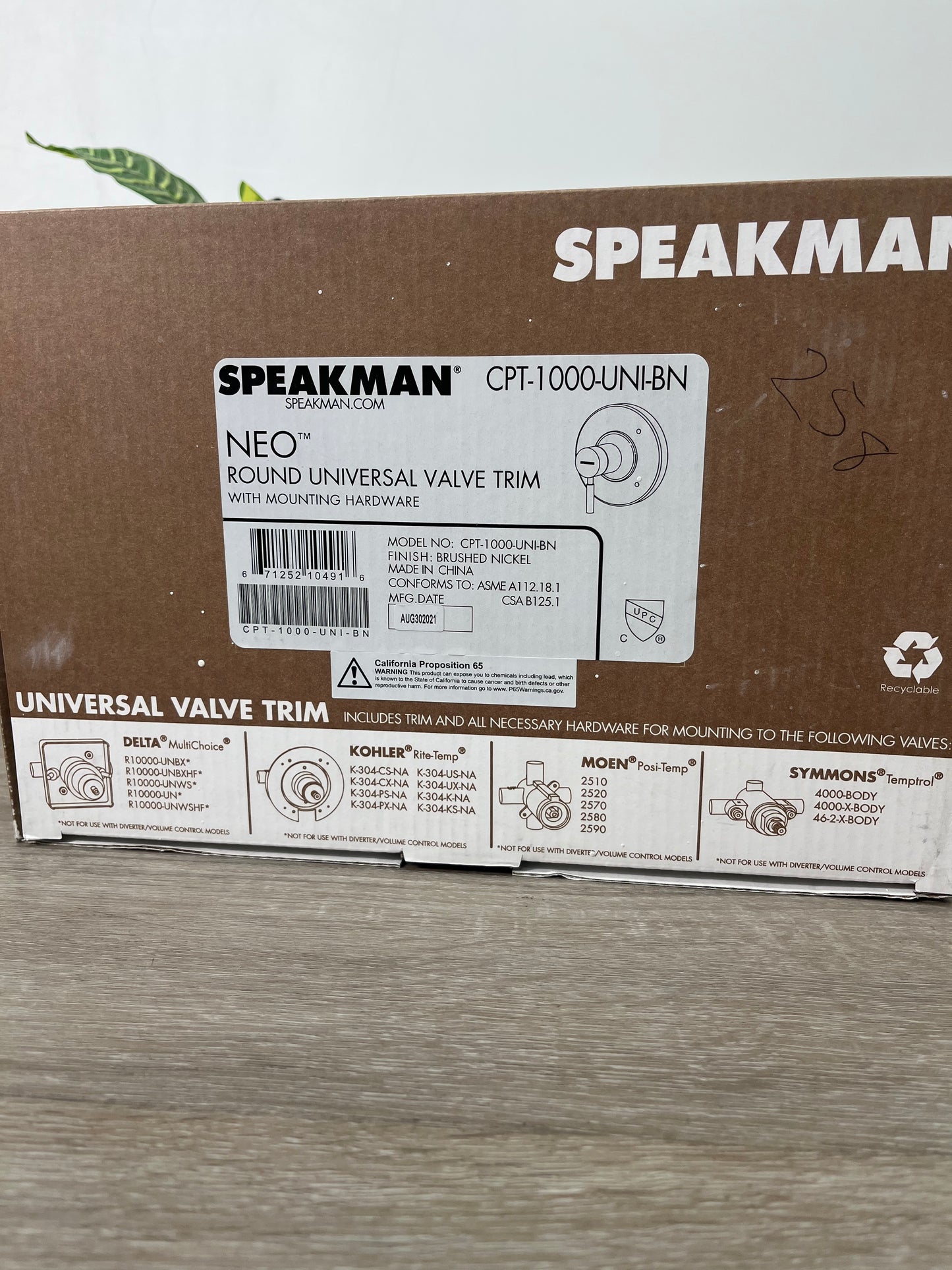 Speakman Neo Round Universal Valve Trim