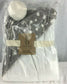 Plush Hooded Baby Blanket Gray & White Starry Night ED Ellen DeGeneres